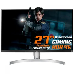 Monitor Gamer LG 27 Pol. Widescreen, IPS, White, HDR VESA 4K, 27UL650-W.AWZ