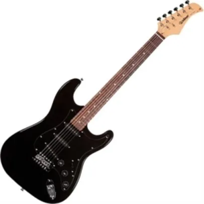 Guitarra Elétrica Stratocaster Full Black St-111 Waldman - R$390