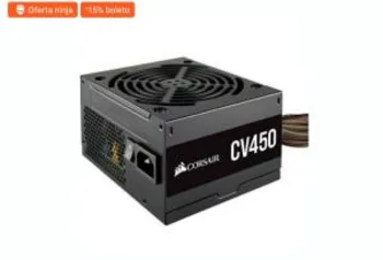 Fonte Corsair CV450, 450W, 80 Plus Bronze | R$ 250