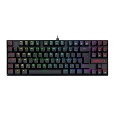 Teclado Magnetico Gamer Redragon Kumara Pro, RGB, Switch Azul, Preto, K552RGB-PRO-PT-BLUE