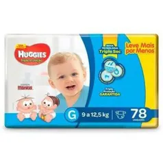 Fralda Turma da Mônica Huggies G 78 un R$ 40