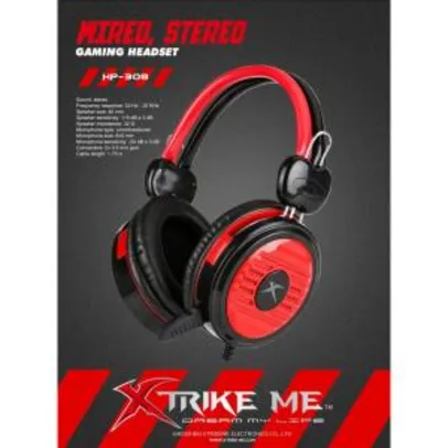 Headset Gamer XTRIKE ME HP-308, Com Fio, Black/Red