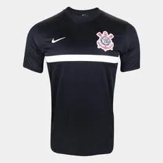 Camisa Corinthians Treino 20/21 Nike Masculina - Preto+Branco | R$72