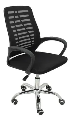 Cadeira de escritório Trevalla TL-CDE-34-1  preta com estofado do mesh