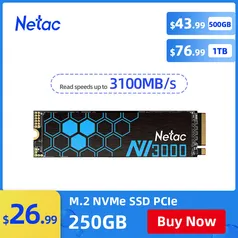 SSD Netac M2 Nvme 1tb M.2 3100/2100