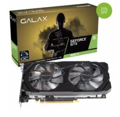 Placa de Vídeo Galax Geforce GTX 1660 TI OC 1CLICK OC 6GB GDDR6 192-bit | R$1.304