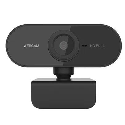 [AME = R$24] Webcam FullHD 1080P USB 360 graus Com Microfone e Redução de Ruído | R$48