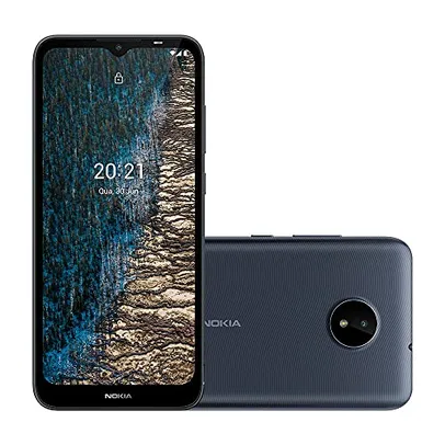 Smartphone Nokia C20 32GB 2GB RAM Tela de 6,5 Pol. Câmera Traseira 5MP Azul – NK038