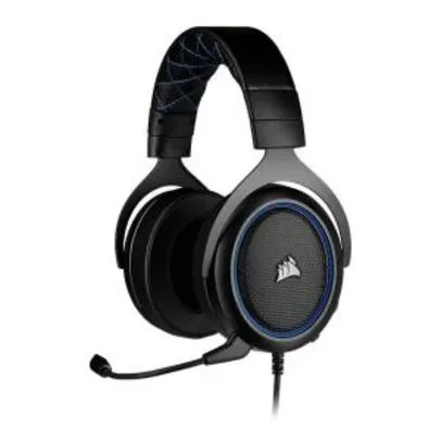 HEADSET GAMER CORSAIR HS50 PRO STEREO PRETO/AZUL PS4/PC/MOBILE, CA-9011217-NA