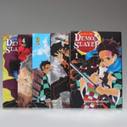 [PIX] Kit 5 Livros | Demon Slayer: Kimetsu no Yaiba | Koyoharu Gotouge