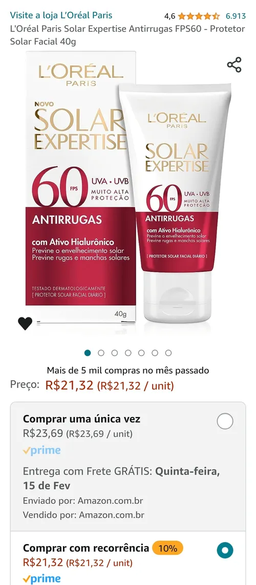 Imagem na descrição da promoção