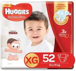 Huggies Fralda Supreme Care Hiper XG, 52 Fraldas