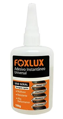 (Prime) Adesivo Instantâneo Foxlux – Multiuso, 100g | R$26