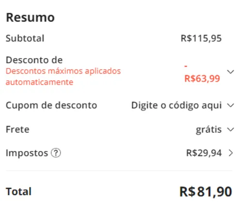 Imagem na descrição da promoção