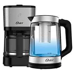 Kit Chaleira Elétrica Oster Tea e Cafeteira Inox Compacta - 220V