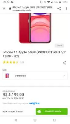 iPhone 11 64gb | R$ 4.199