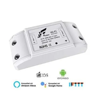 JWCOM Smart Interruptor WIFI SA-01 Automação Residencial Alexa/Google R$ 42