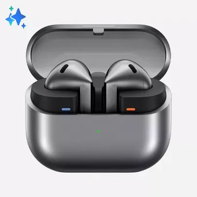 [SANTANDER + CUPOM descrição] Samsung Galaxy Buds3 Fone De Ouvido Sem Fio Galaxy Ai Cinza