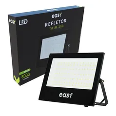 Refletor Led Alta Potência 200W Luz Fria 6500k Holofote Bivolt Á Prova D'Água Slim 200 - AVANT