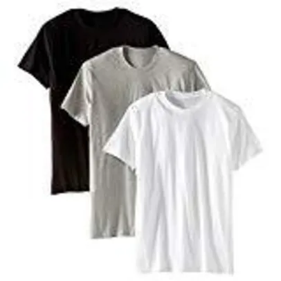 Kit com 3 Camisetas Básicas Masculina Algodão R$ 40