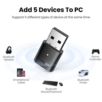 [PRIMEIRA COMPRA] Adaptador USB Bluetooth 5.0 Ugreen | R$11