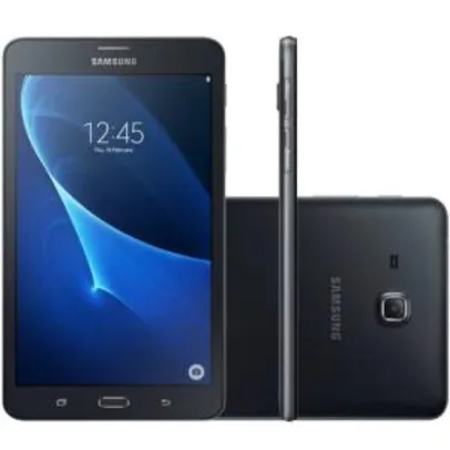 Tablet Samsung Galaxy Tab A Preto 8GB Tela de 7" 4G Câmera de 5 MP Quad Core 1.5GHz T285M