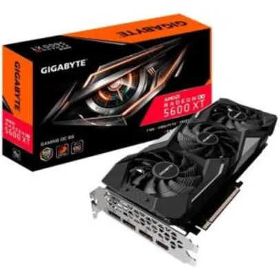 Placa de Vídeo Gigabyte AMD Radeon RX 5600 XT Gaming OC, 6GB, GDDR6