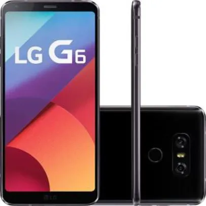 LG G6 - 32GB 4G - Câmera 13MP - Preto - R$2241