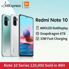 Smartphone REDMI NOTE 10 4GB 64GB | R$1080