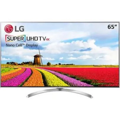 Smart TV LED 65" LG 65SJ8000 Ultra HD/4K 4 HDMI 3 USB Prata - R$ 5850
