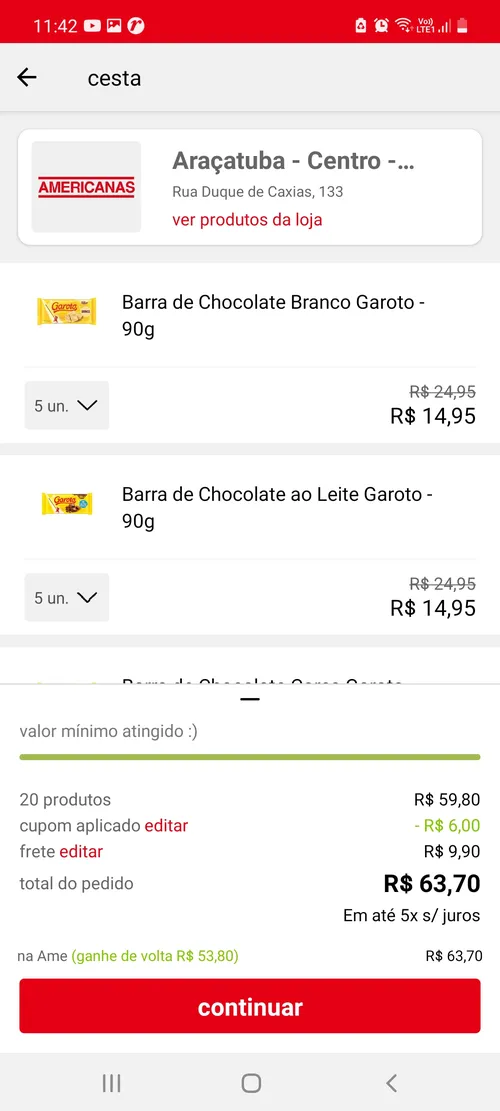 Imagem na descrição da promoção