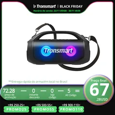 Tronsmart Bang SE Alto-falante portátil poderoso com bluetooth 5.3, punho portátil, playtime de 24 h