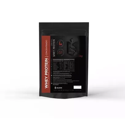 Whey Protein Concentrado 1kg - 100% Importado - Soldiers Nutrition