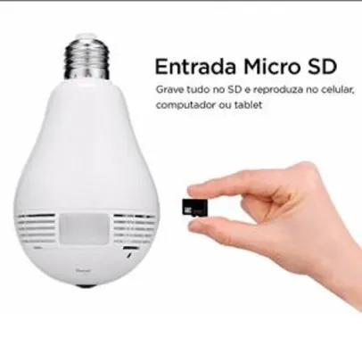 Camera Lampada Alta Definicao 360 Panoramica R$ 60