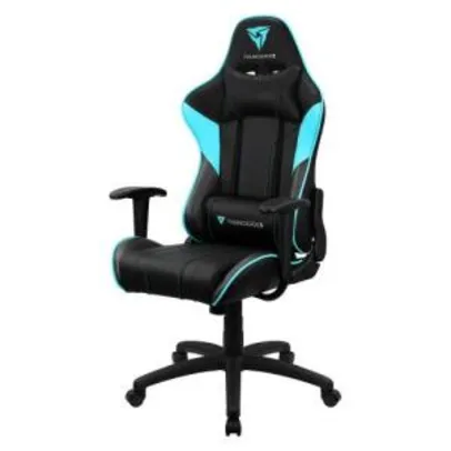 [Frete Grátis] Cadeira Gamer ThunderX3 EC3 Giratória Preta E Ciano | R$700