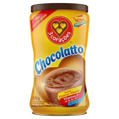 Achocolatado Chocolatto 370g - Tres Corações 