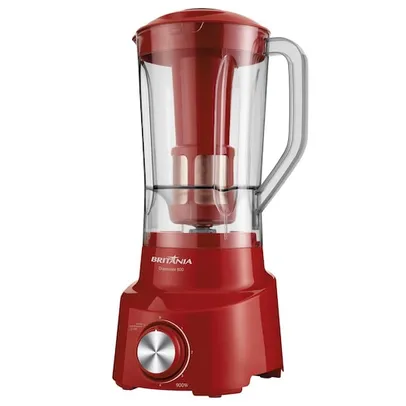 Liquidificador Britânia Diamante 800 com 4 Velocidades e 900W - Vermelho