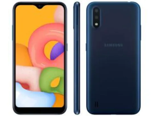 Smartphone Samsung Galaxy A01 Azul - R$539