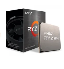 Processador AMD Ryzen 5 5600 3.5GHz (4.4GHz Turbo), 6-Cores 12-Threads, Cooler Wraith Stealth, AM4, 100-100000927BOX