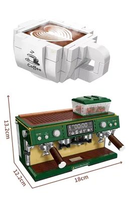 [Primeira Compra R$ 97,24] Brinquedo de montar blocos tipo Lego Máquina de café 928 peças