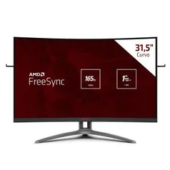 Monitor Gamer AOC 31.5 Pol. Curvo Full HD 165Hz 1ms Widescreen Agon | R$1999