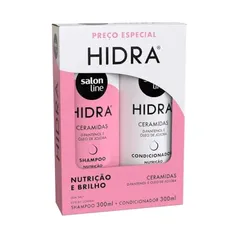 [Mais por menos R$12,74] Kit Shampoo+Condicionador Salon Line Hidra Ceramidas