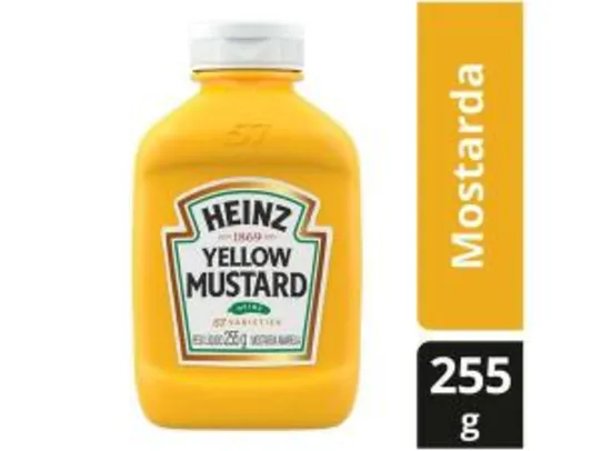 Mostarda Amarela Tradicional Heinz 255g | R$ 9