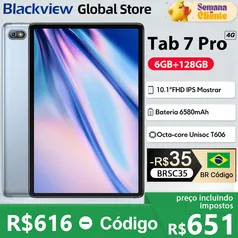 [Taxa inclusa] Blackview tab 7 pro tablet 10.1 ''fhd display octa-core 4g 6gb128gb 6580mah gps 2.4g/5g wifi android 12