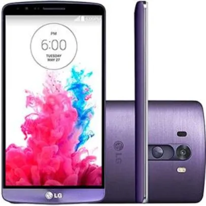 Saindo por R$ 1000: Smartphone LG G3 Desbloqueado Vivo Android 4.4 Tela 5.5" 16GB 4G 13MP - Roxo por R$ 1000 | Pelando