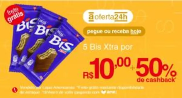 [AME 50%] 5 Bis xtra R$10