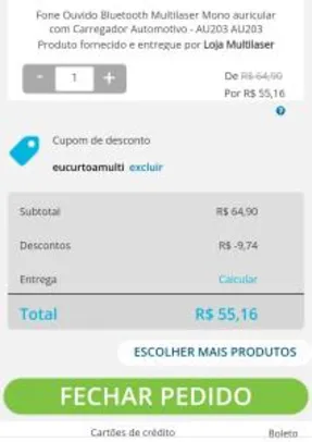 15% de desconto no site da Multilaser