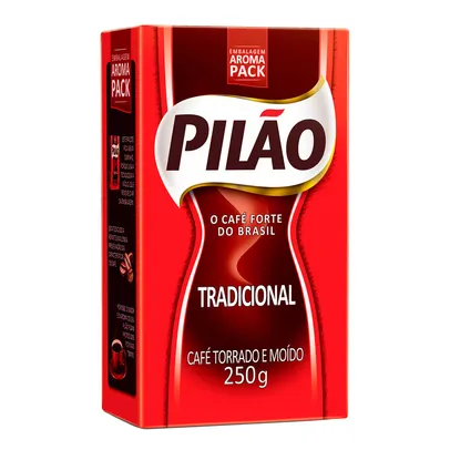 Café Pilão Torrado e Moído Tradicional A Vácuo 250g