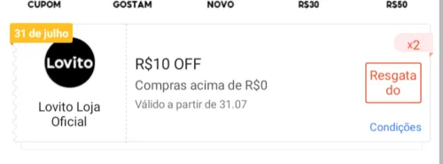 Imagem na descrição da promoção