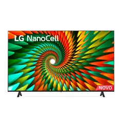 (PAYPAL) Smart TV 50 LG NanoCell 4K Bluetooth ThinQ AI Alexa Built-In 50NANO77SRA